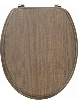 Eurocasa 481 Καπάκι Λεκάνης Οβάλ Ξύλινο Καφέ 37.5x46cm
