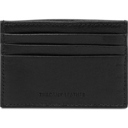 Tuscany Leather Μικρό Δερμάτινο Γυναικείο Πορτοφόλι Καρτών Μαύρο TL142471