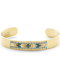 CO88 Collection Γυναικείο Βραχιόλι Βέργα από Ατσάλι Χρυσό 8CB-90126