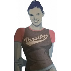 T-SHIRT ΓΥΝΑΙΚΩΝ VARSITY POMPEA - 89640637-POMPEA