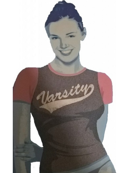 T-SHIRT ΓΥΝΑΙΚΩΝ VARSITY POMPEA - 89640637-POMPEA