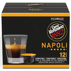 Caffe Vergnano Κάψουλες Espresso Napoli Συμβατές με Μηχανή Dolce Gusto 12τμχ