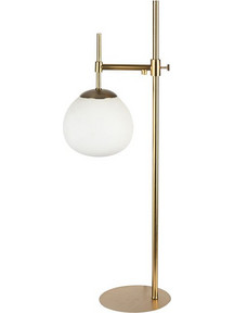 MAYTONI LIGHTING Maytoni Erich Brass T | Μοντέρνα Πορτατίφ Σαλονιού & Κομοδίνου με Γυάλινη Μπάλα (MOD221-TL-01-G)