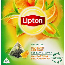 Lipton Green Tea with Mandarin & Orange 20 Φακελάκια
