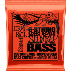 Ernie Ball Bass 2838 Σετ 6 Χορδές Ηλεκτρικού Μπάσου Nickel Plated Steel 32-130"