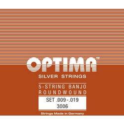 Optima 3006 Σετ 5 Χορδές Μπάντζο Silver Plated Copper 9"
