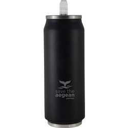 Estia Travel Cup Save The Aegean Midnight Black 500ml