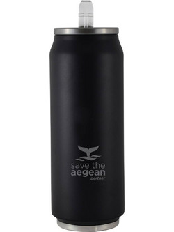 Estia Travel Cup Save The Aegean Midnight Black 500ml