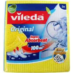 VILEDA ΣΠΟΓΓΟΠΕΤΣΕΤΑ 18 X 20εκ. ΣΕΤ 3τεμ. - TRSHOUSE