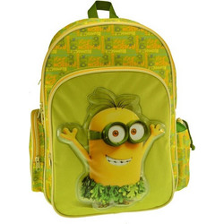 Graffiti Minions Au Natural Σχολική Τσάντα Πλάτης Δημοτικού Πράσινη 15412