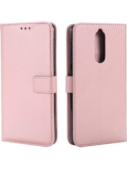 NOKIA 8 - ΘΗΚΗ BOOK STYLE SMART ΜΑΓΝΗΤΙΚΗ ΑΝΟΙΧΤΟ ΡΟΖΕ