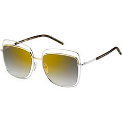 Marc Jacobs MARC 9/S TWM/FQ Γυναικεία Γυαλιά Ηλίου Τετράγωνα Μεταλλικά Ασημί με Καφέ Polarized Φακό
