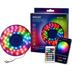 Ταινία LED RGB 10m 200LED με Bluetooth Εφαρμογή + Τηλεχειριστήριο