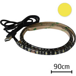 LED strip with USB Geti GLS34W, 90 cm, warm white