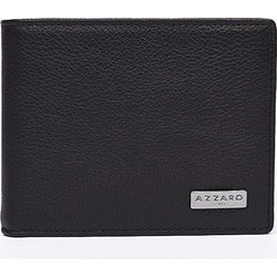 AZZARO Ανδρικό πορτοφόλι μαύρο δερμάτινο RFID AZ10E - 25184-01