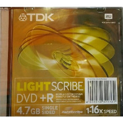 TDK DVD+R LIGHTSCRIBE σε Μονή Θήκη (16x) (4.7GB)