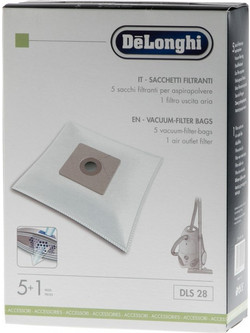 DeLonghi DLS28 Σακούλες Σκούπας 5τμχ Συμβατές με Σκούπα Delonghi