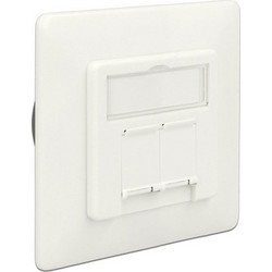 Delock Modular Wall Outlet flush mount 2 Port Cat.6A LSA (86195)