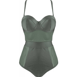 Gsecret Ολόσωμο Μαγιό με Ενίσχυση Χακί 8957-12365