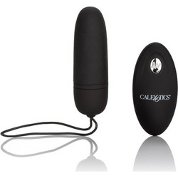 CalExotics Silicone Remote Bullet Δονητής Bullet για Ζευγάρια με Τηλεχειριστήριο 9cm Μαύρος