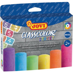 Κιμωλίες χρωματιστές μεγάλες Jovi maxi 6 τεμ