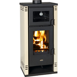 Prity K2 GT F Beige Ξυλόσομπα με Φούρνο 8.1kW