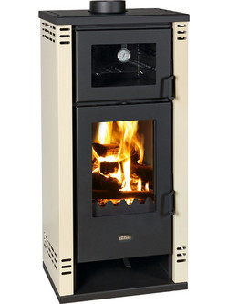 Prity K2 GT F Beige Ξυλόσομπα με Φούρνο 8.1kW