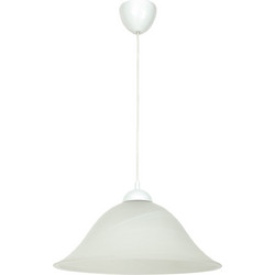 Home Lighting Lia Κρεμαστό Φωτιστικό Οροφής Μονόφωτο E27 Λευκό 77-4371