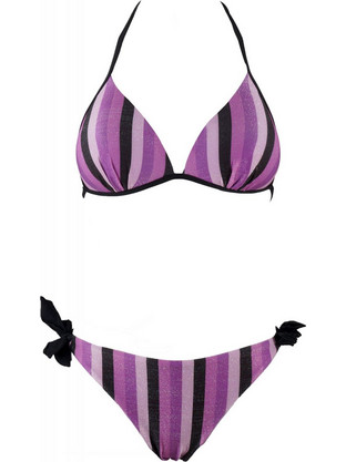 Gsecret Bikini Set Τριγωνάκι με Ενίσχυση Μωβ SY3167-13756