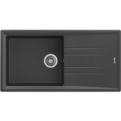 Teka Stone 60 L-TG 1C 1E Ένθετος Νεροχύτης Γρανίτη Αντιστρεφόμενος Dark Grey 100x51cm