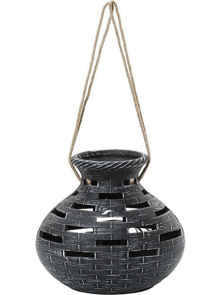 Espiel HAP106 Πορτατίφ Ε27 Μαύρο Π20xΥ25cm