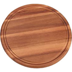 Ξύλινο Πιάτο με Λούκι Στρογγυλό Φ30x1 5cm από Ακακία c373618