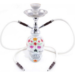 Ναργιλές διπλός ATOMIC LA CATRINA ΑΣΠΡΟΣ 45cm 0230095