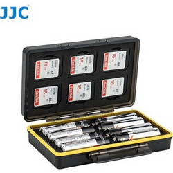 JJC BC-3SD6AA Multi-Function Battery Case For 8 X AA Battery + 6 X SD Card