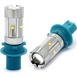 PHW24W 12/24V 7W LED 8xCREE PREMIUM ΛΕΥΚΟ 1ΤΕΜ