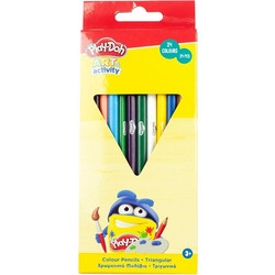 Gim Play-Doh Art & Activity Triangel Ξυλομπογιές Σετ 24τμχ