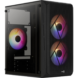 Aerocool CS-107 V2 Gaming Mini Tower Κουτί Υπολογιστή RGB με Πλαϊνό Παράθυρο