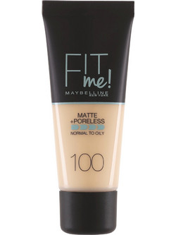 Maybelline Fit Me Matte & Poreless 100 Warm Ivory Liquid Foundation 30ml