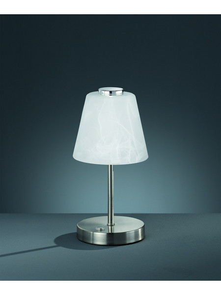 Trio Lighting R52541907 Πορτατίφ LED Λευκό Ασημί Φ12xΥ24.5cm