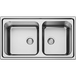 Macart Iris N-175 Ένθετος Νεροχύτης Inox Αντιστρεφόμενος Σατινέ 86x50cm