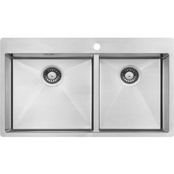 Macart Legent N-175 Ένθετος Νεροχύτης Γρανίτη Σατινέ Inox 81x51cm