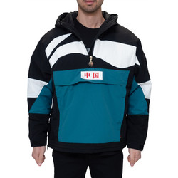 Li-Ning Trend Sports Coat Winter Warm Loose Fit Ανδρικό Αθλητικό Φούτερ με Κουκούλα Πράσινο AJMP017-2H