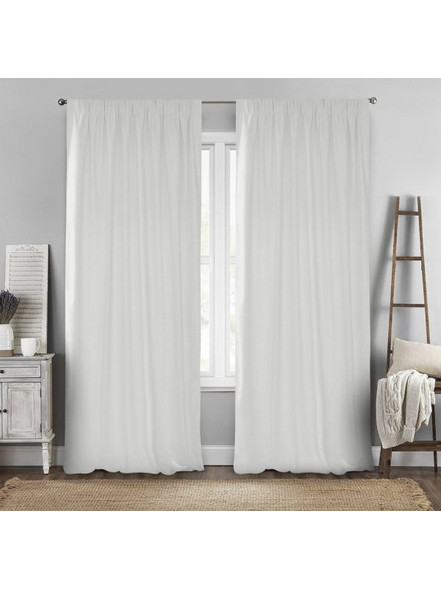 Lino Home Κουρτίνα Βελουτέ με Τρέσα 140x280 Renas 209 Off White