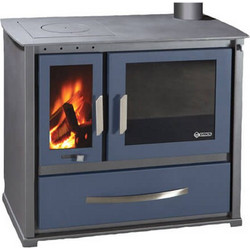 Syrios Alea KS-2000A Blue Ατσάλινη Ξυλόσομπα με Φούρνο 11.5kW