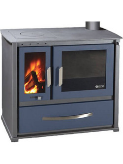 Syrios Alea KS-2000A Blue Ατσάλινη Ξυλόσομπα με Φούρνο 11.5kW