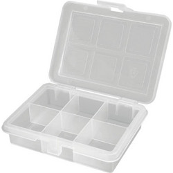 3100T ΤΑΜΠΑΚΙΕΡΑ ΒΙΔΩΝ 6 ΘΕΣΕΩΝ ΔΙΑΦΑΝΗ 12x10x2.8cm ARTPLAST