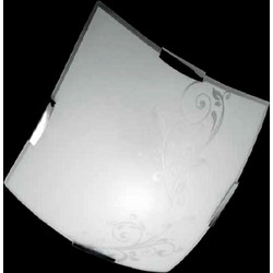 Φωτιστικό Οροφής CCR801/30 PL White - Grey Ondaluce Μέταλλο,Γυαλί