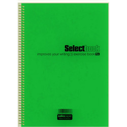 Salko Select Σπιράλ Τετράδιο Ριγέ B5 125 Φύλλων 5 Θεμάτων Πράσινο 2583
