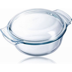 Pyrex Excel Πυρίμαχη Γυάλινη Γάστρα Στρογγυλή με Καπάκι 32cm