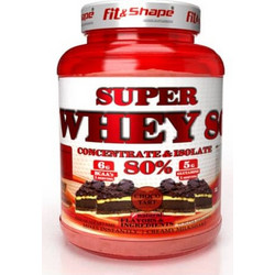 Fit & Shape Super Whey 80 Chocolate Tart Πρωτεΐνη Ορού Γάλακτος Γράμμωσης 2.27kg